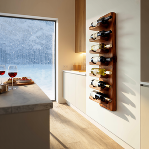 Vertical Wine Rack Wall Mounted For Dining Or Home Bar