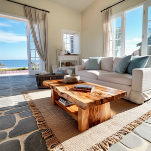 Modern Low Coffee Table With Storage Space For Home