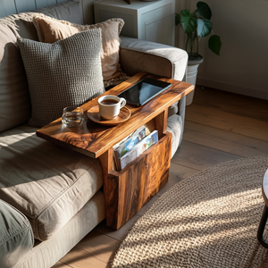 Modern Live Edge Armrest For Elegant Living Room