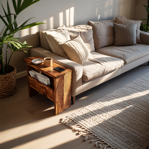 Mid Century Solid Wood Side Table For Home Furniture