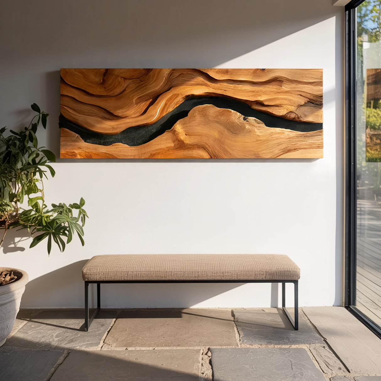 Modern Statement Wall Sculpture For Living Room