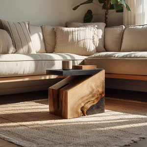 Mid Century Solid Wood End Table For Furniture Decoration