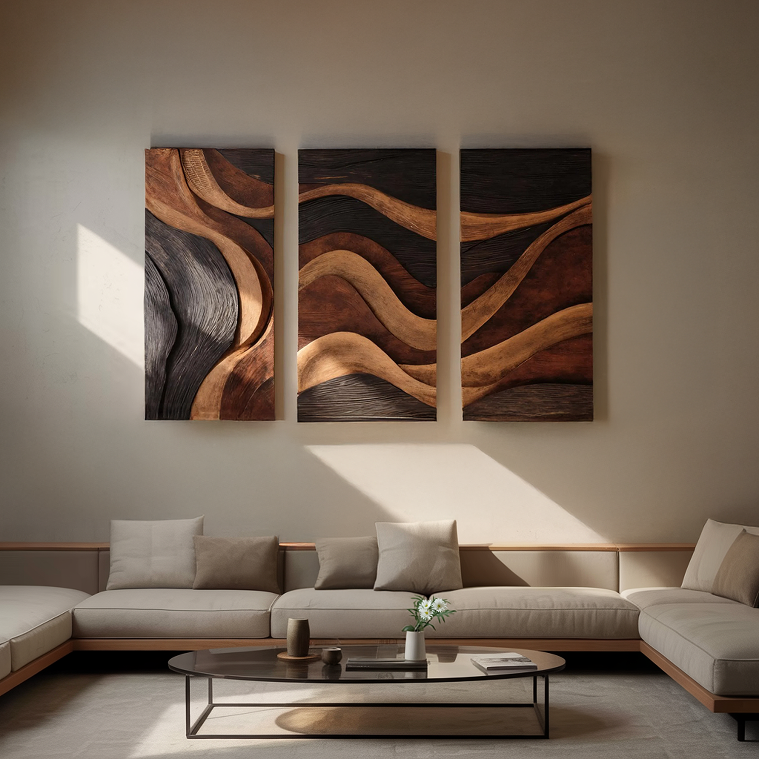Mid Century Wall Art Sculpture For Entryway And Home