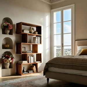 Modern Bookshelf Open Storage Display For Living Room