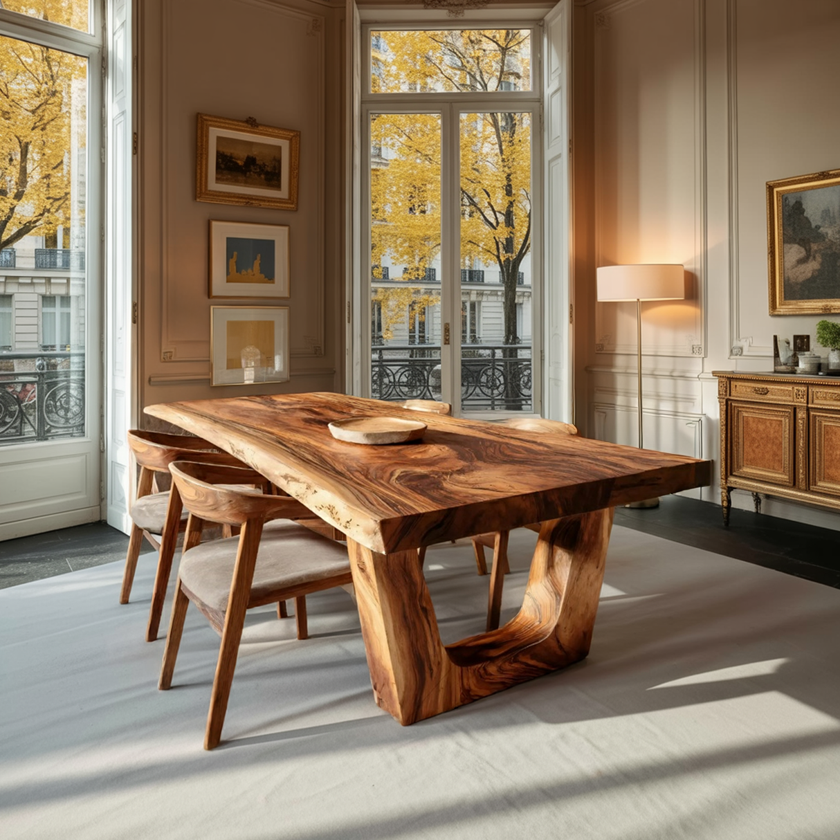 Minimalist Dining Table With Sleek Look For Dining Room