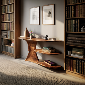 Modern Solid Wood Entryway Table For Home Organization
