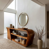 Minimalist Wood Console Table For Living Room Styles