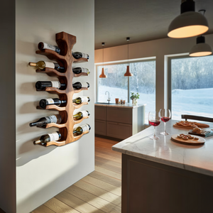 Modern Wall Mounted Wine Rack For Bar Storage Decor