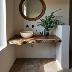 Farmhouse Wooden Vanity For Bathroom Decor