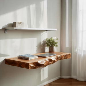 Minimalist Organic Wall Mounted Desk For Home Office