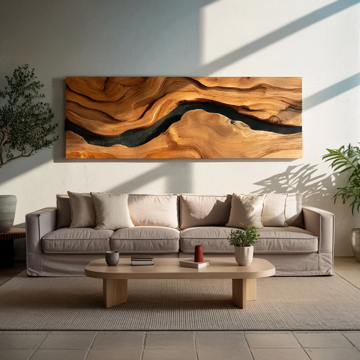 Modern Statement Wall Sculpture For Living Room