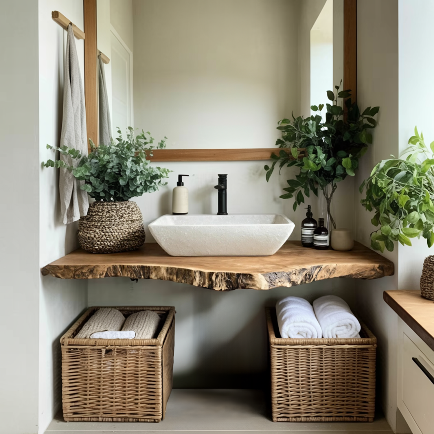 Farmhouse Bathroom Vanity For Natural Furniture Decor
