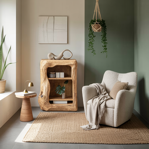 Rustic Wooden Nightstand Bedroom Furniture Essential