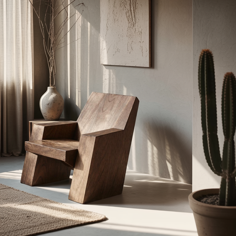 Rustic Accent Chair For Living Room Interior Look