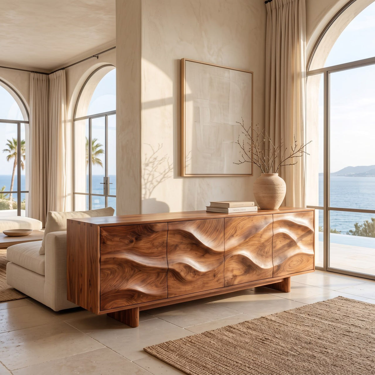 Minimalist Modern Sideboard Console For Living Room