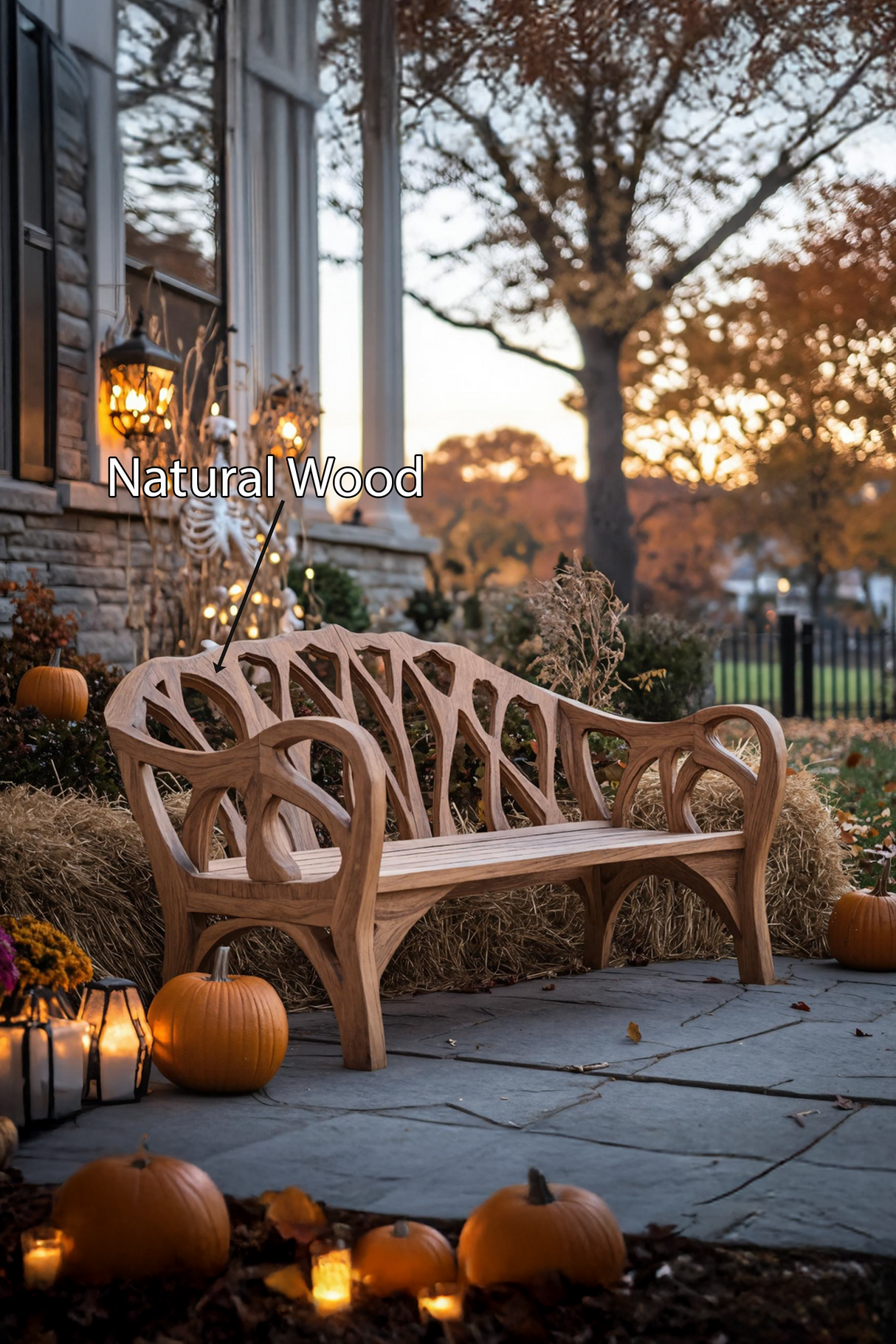 Handcrafted Halloween Patio Chair For Festive Outdoor Halloween Decor