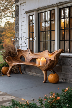 Farmhouse Wooden Bench For Living Room Rustic Furniture Decor