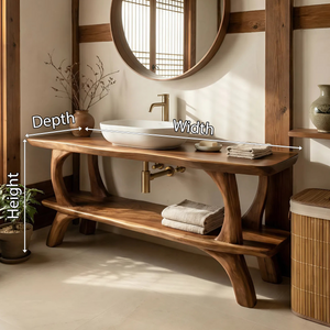 Modern Live Edge Vanity For Renovation Bathroom Project