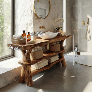 Modern Handmade Sink Vanity For Family Bathroom