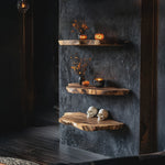 Handcrafted Solid Floating Shelf For Bedroom Unique Halloween Accent