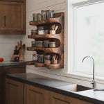 Handmade Spice Storage Rack Farmhouse Style For Kitchen