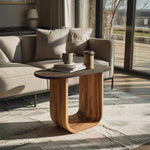 Modern Solid Wood End Table For Bedroom Furniture Decor