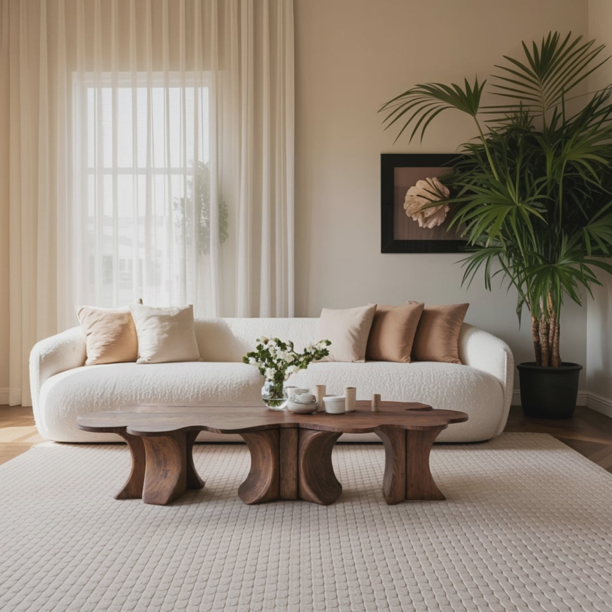 Rustic Coffee Table For Wooden Home Atmosphere