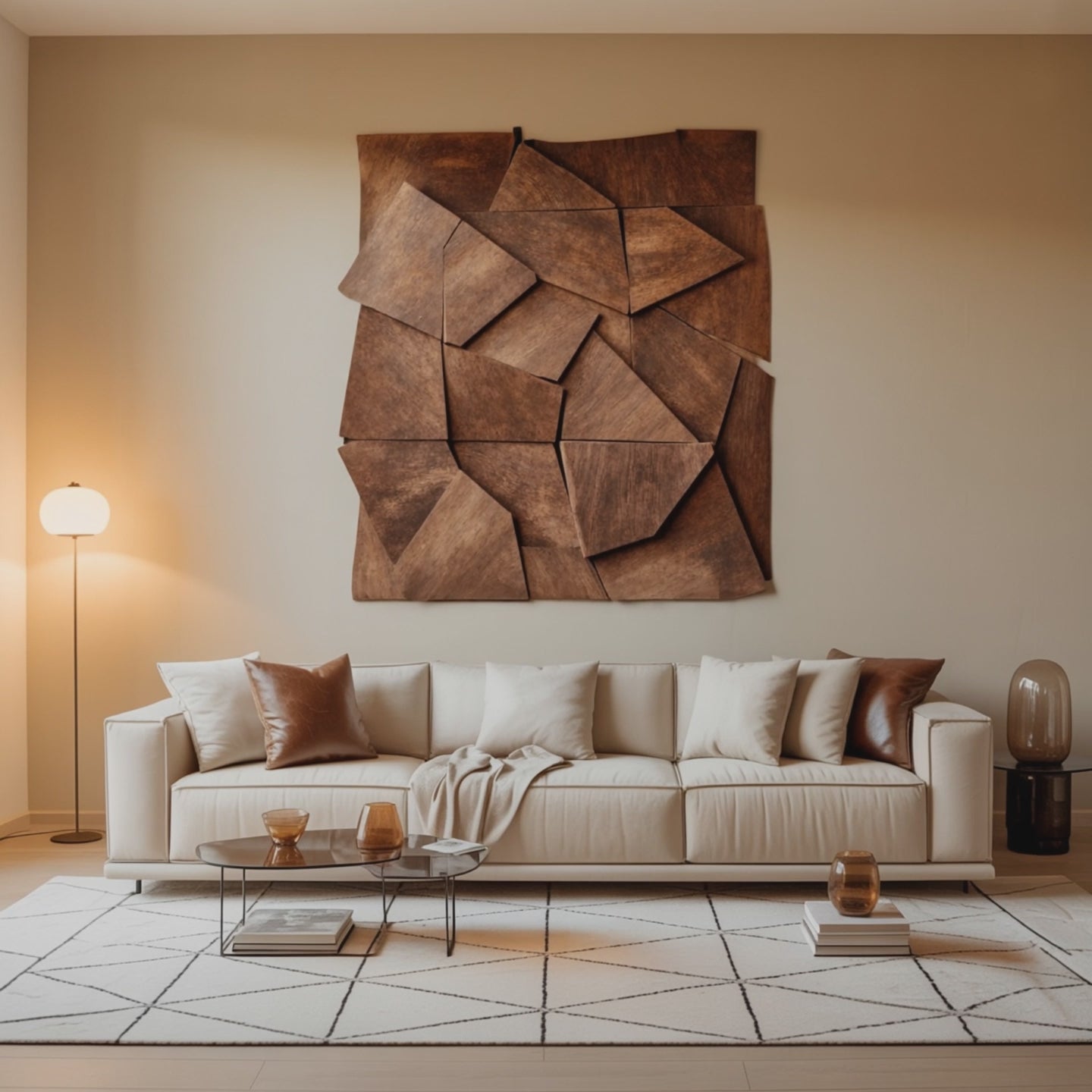 Modern Geometric Wall Art For Living Room Accent – ET Woodcrafts