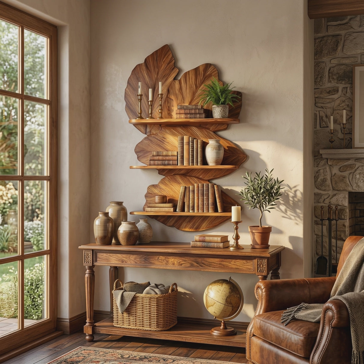 Modern Live Edge Floating Shelf For Bedroom Wall Decor Storage
