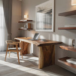 Farmhouse Wooden Desk For Home Workspace And Decor