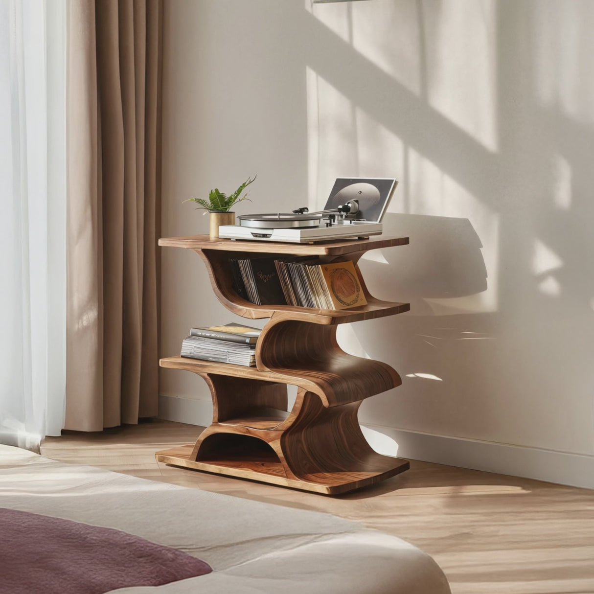 Mid Century Record Table For Stylish Furniture Decor