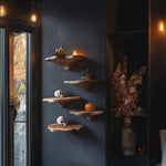 Handcrafted Wooden Mushroom Shelf Halloween Furniture Design