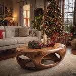 Farmhouse Solid Wood Coffee Table For Holiday Furniture Decoration