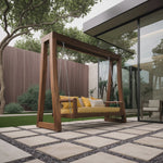 Contemporary Outdoor Swing Bench For Garden Patio Relaxation