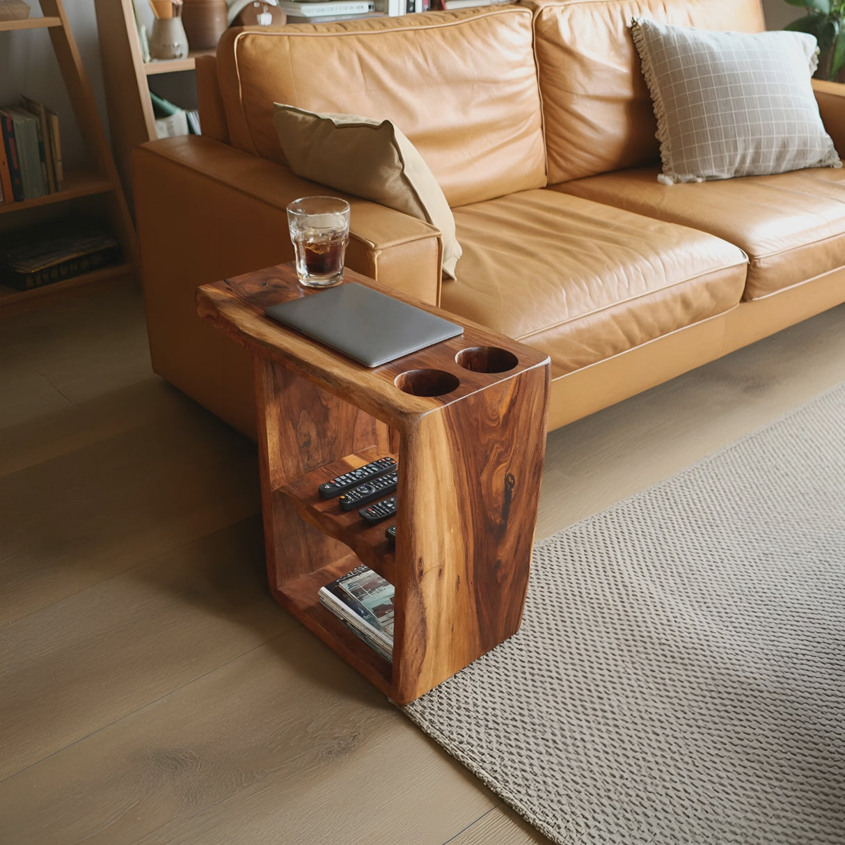 Handcrafted Live Edge Side Table For Furniture Design