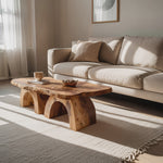 Farmhouse Handcrafted Wooden Live Edge Coffee Table For Decor