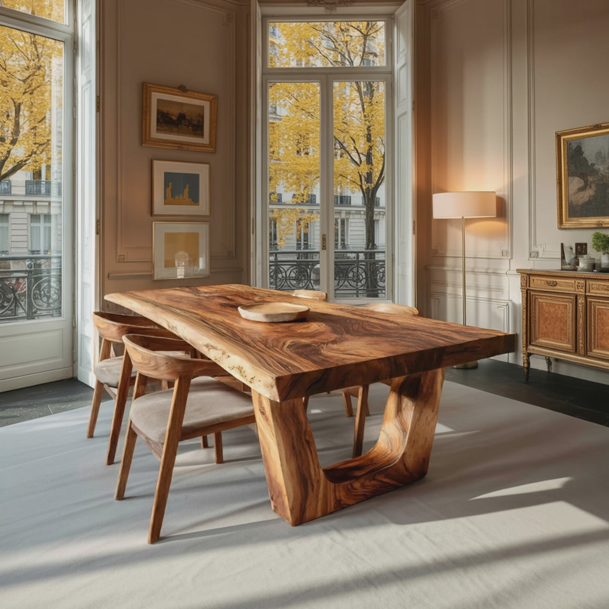 Minimalist Dining Table With Sleek Look For Dining Room