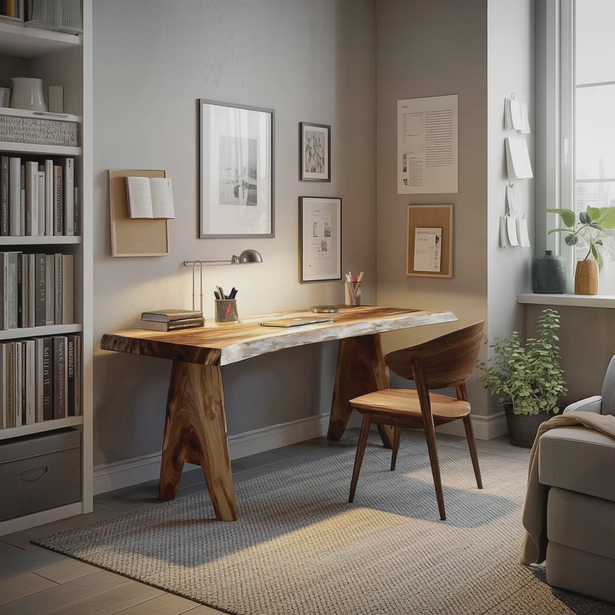 Modern Wooden Desk For Home Study And Creative Space