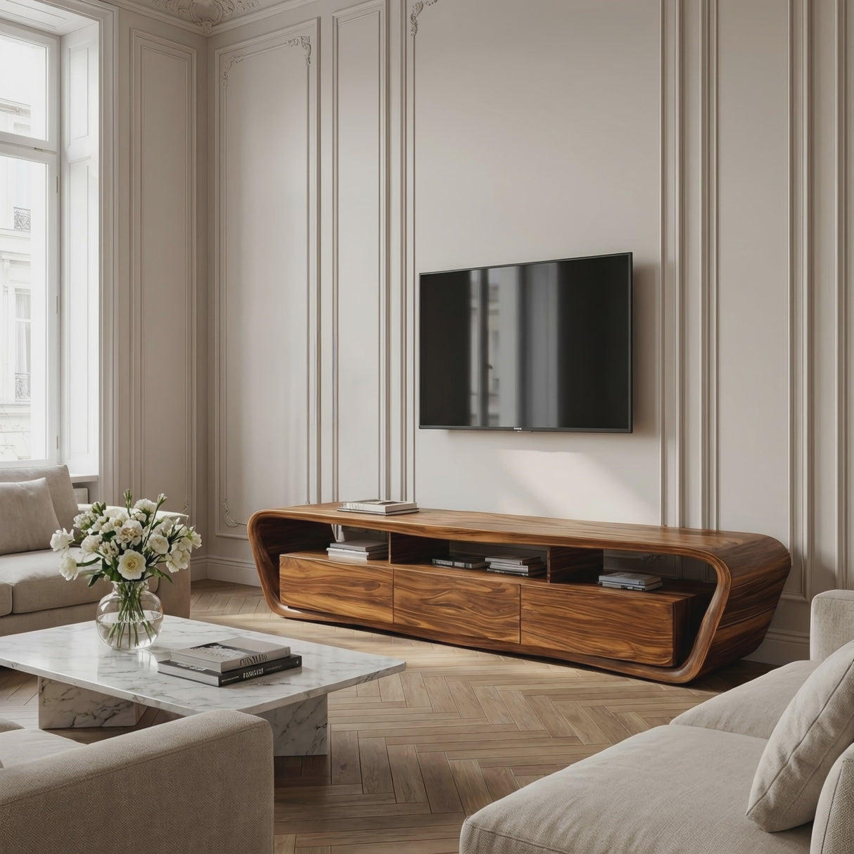 Handcrafted TV Stand For Modern Home Design