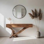Handcrafted Live Edge Entryway Table For Living Room Modern Farmhouse