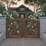 Rustic Tree Branch Gate Design For Garden Entrance