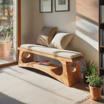 Modern Wooden Bench For Natural Bedroom Decor