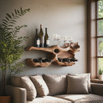 Farmhouse Wine Holder For Living Room Shelf Accent