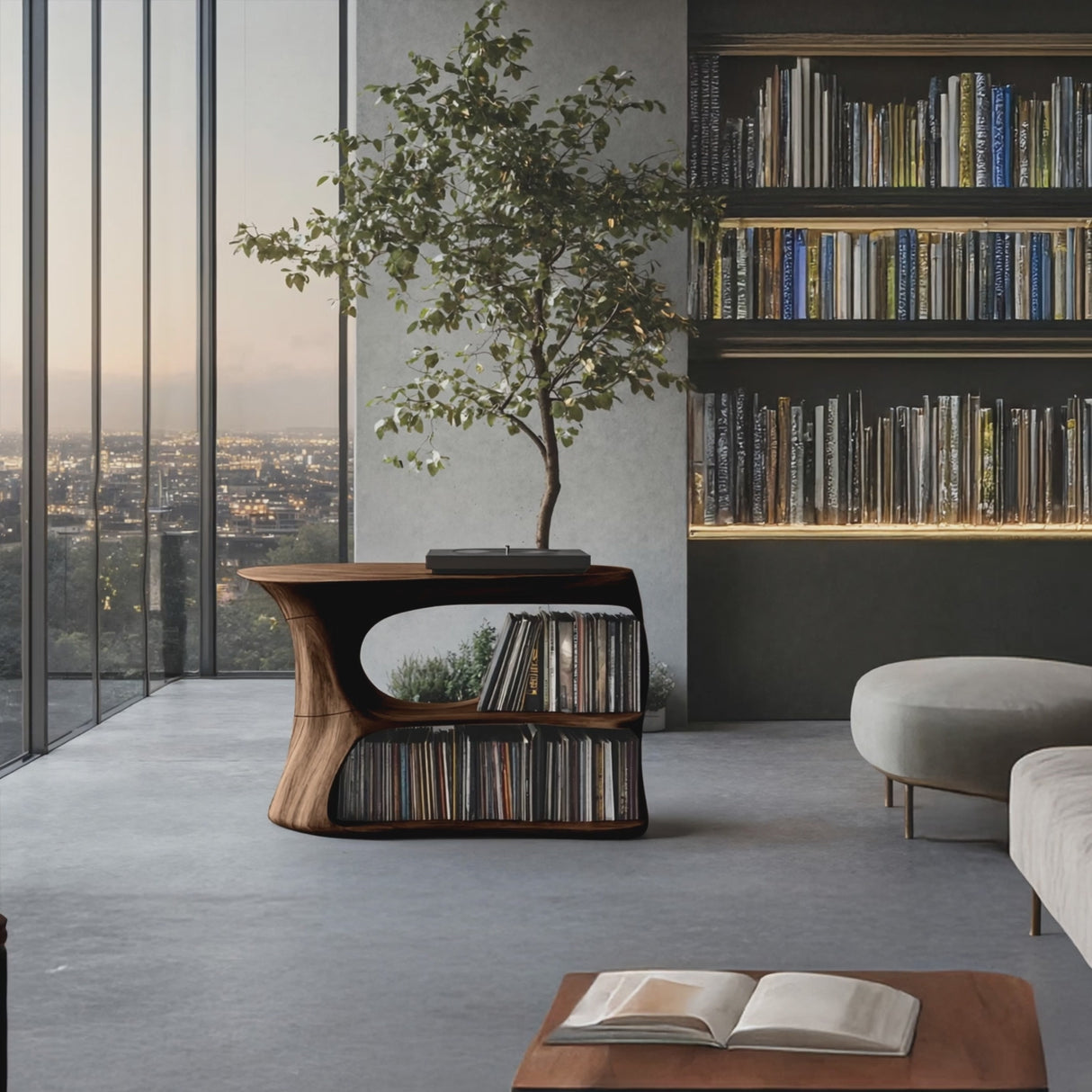 Farmhouse Record Cabinet For Entryway Organization