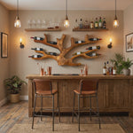 Artistic Wine Holder Wall Rack For Home Bar