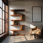 Contemporary Bookshelf With Clean Lines For Living Room