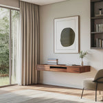 Floating Desk With Hidden Drawers For Home Office