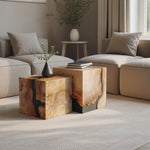 Mid Century Wooden Square Coffee Table For Minimalist Style