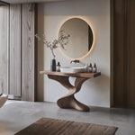 Farmhouse Solid Wood Vanity For Natural Bathroom