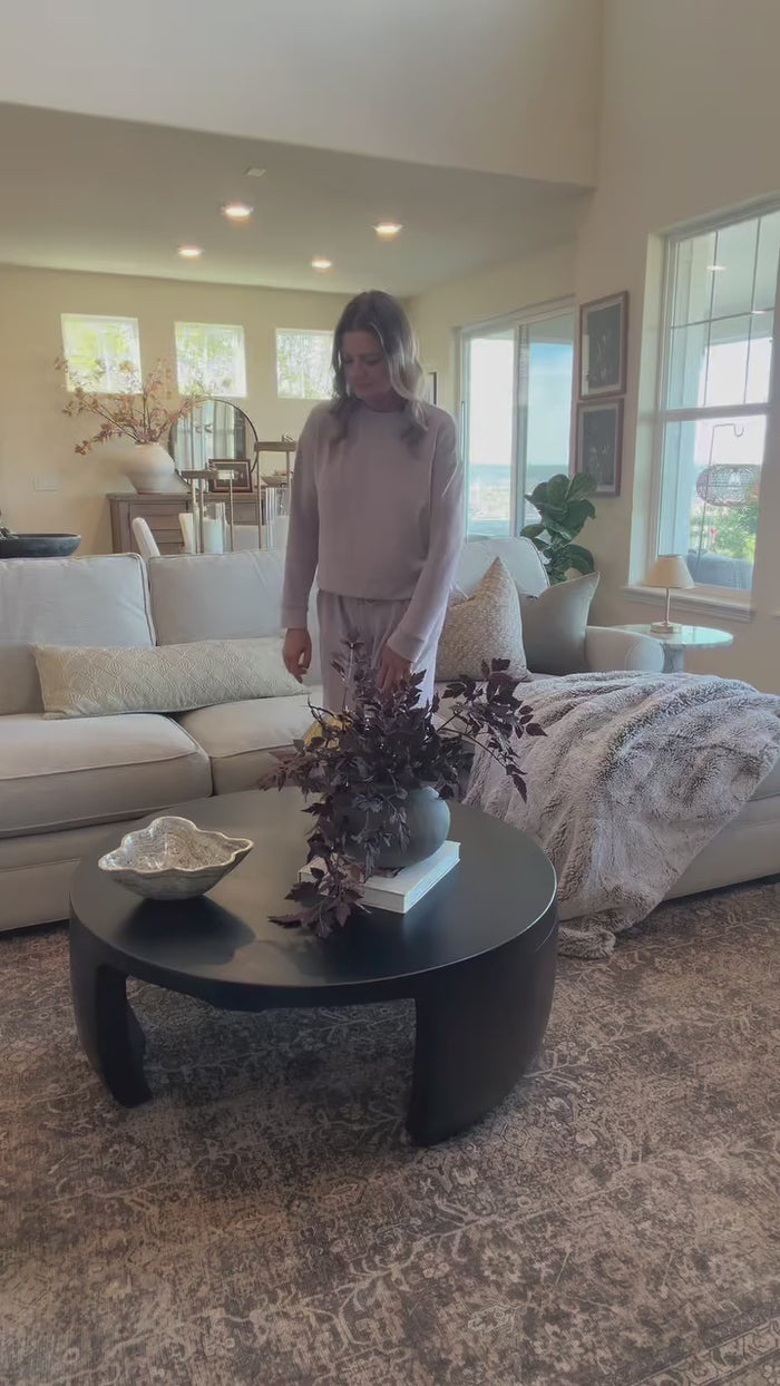 It was handcrafted and extremely well made. This is a solid table that will be in our home for years to come.